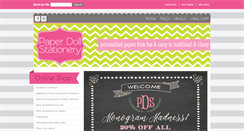 Desktop Screenshot of paperdollstationery.com